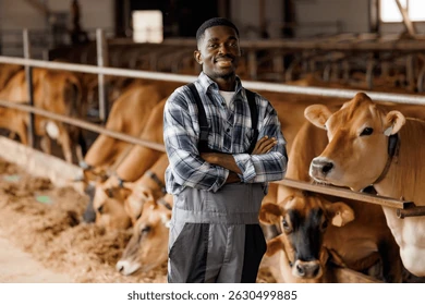 black dairy farmer